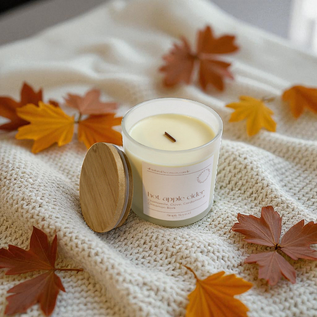 Hot Apple Cider Natural Beeswax Candle