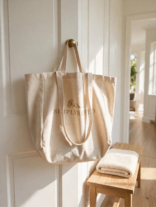 Screen-Printed Cotton Tote