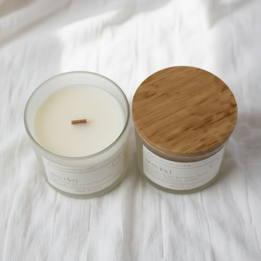 The Home Spa Collection | TWO, 4 oz Natural Beeswax Candles