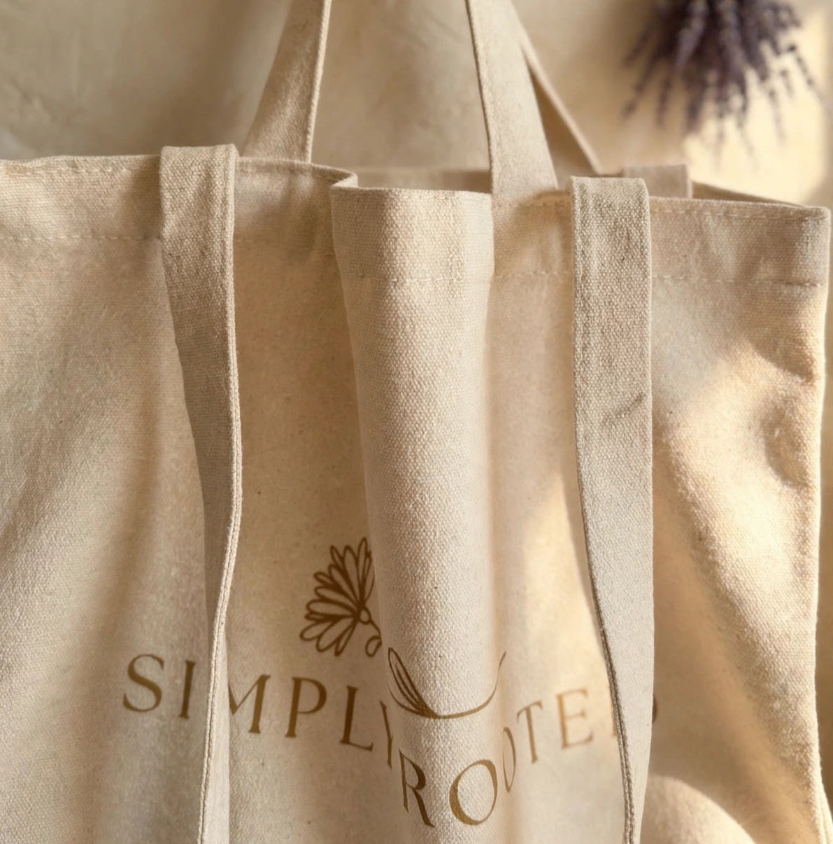 Screen-Printed Cotton Tote