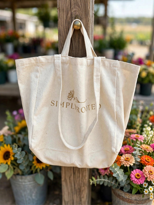 Screen-Printed Cotton Tote