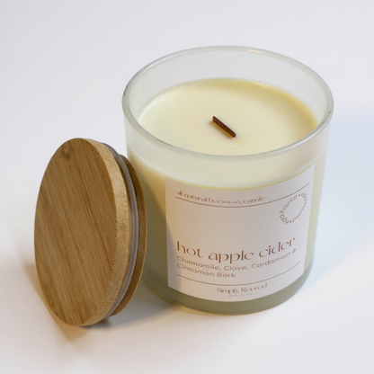 Hot Apple Cider Natural Beeswax Candle