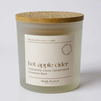 Hot Apple Cider Natural Beeswax Candle