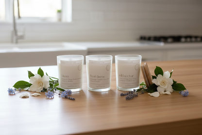 Summer Candle Sampler Set | 4 oz Beeswax Candle Gift Set