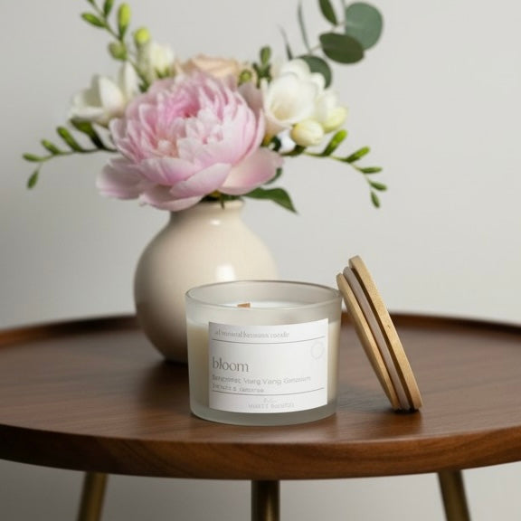 Bloom Beeswax Candle | Floral Summer Candle
