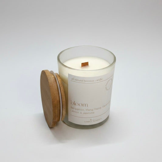 Bloom Beeswax Candle | Floral Summer Candle
