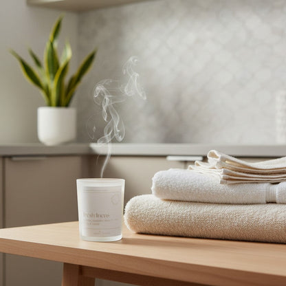 Fresh Linens Beeswax Candle | Clean Summer Candle
