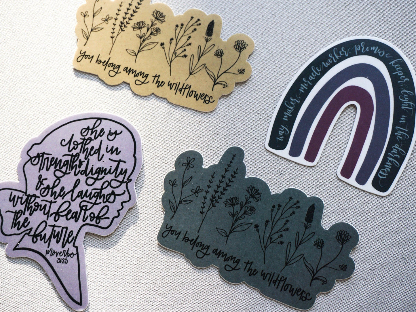 Proverbs 31 Sticker | She is Clothed in Strength & Dignity | Waterproof Vinyl Sticker | Matte Vinyl Sticker | Proverbs 31 Decal Sticker