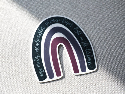 Way Maker Sticker | Way Maker, Miracle Worker, Promise Keeper | Waterproof Vinyl Sticker | Matte Vinyl Sticker | Christian Decal Sticker