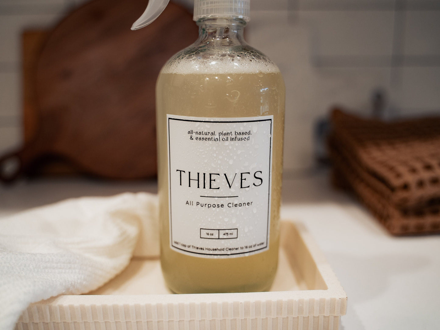 All Purpose Cleaner Label - Set of 1 | Modern Vinyl Design | All Natural Cleaner | Waterproof Stickers | Simply Rooted Design Co.