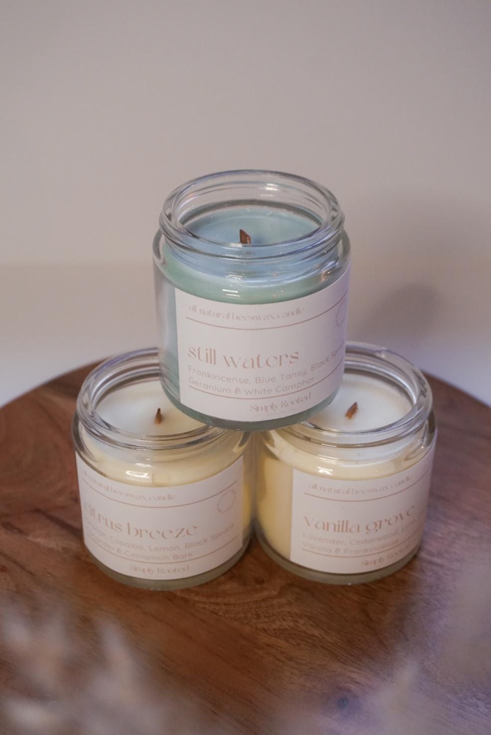 Signature Sampler Set | Assorted Natural Beeswax Candles