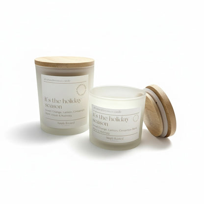 It's the Holiday Season Natural Beeswax Candle