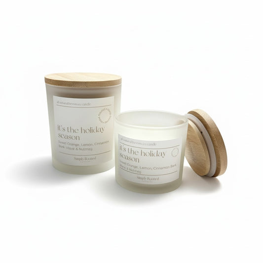 It's the Holiday Season Natural Beeswax Candle