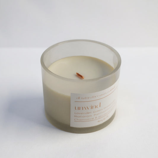 Unwind Natural Beeswax Candle