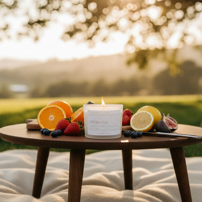 Wild Nectar Beeswax Candle | Fruity Summer Candle